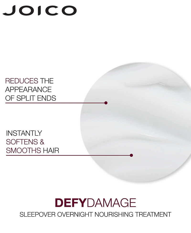 Joico Defy Damage Sleepover Overnight Nourishing Treatment, 3.38 oz.