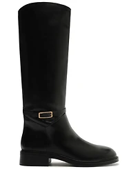 Arezzo Women's Mckenna Low Block Leather Boots