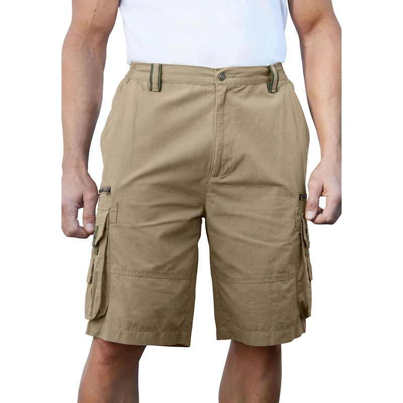 Boulder Creek Big & Tall by KingSize Ripstop Cargo Shorts
