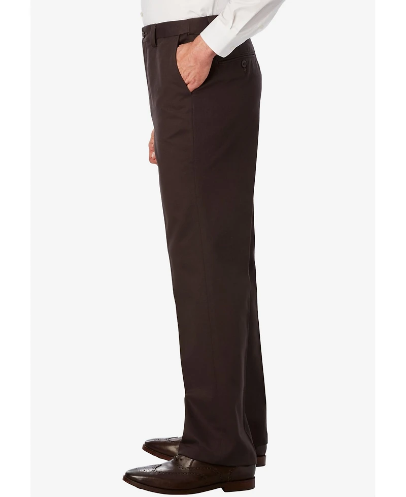 KingSize Big & Tall Relaxed Fit Wrinkle-Free Expandable Waist Plain Front Pants