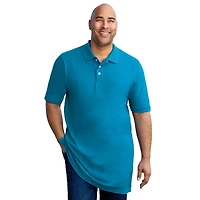 KingSize Big & Tall Longer-Length Shrink-Less Cotton Polo Shirt