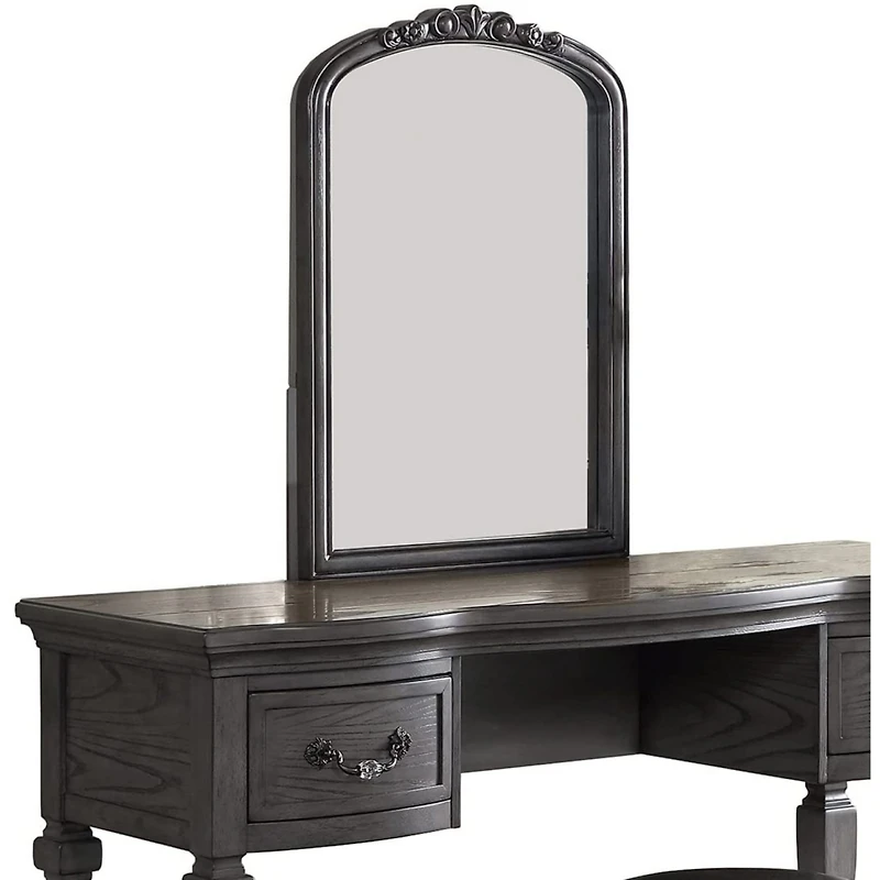 Streamdale Furniture Bedroom Classic Vanity Set Wooden Carved Mirror Stool Drawers Finish