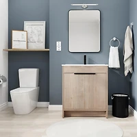 Streamdale Freestanding Vanity with Ceramic Sink & Soft-Close Doors