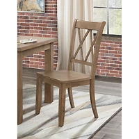 Streamdale Furniture 2 Casual Side Chairs with Double-x Back