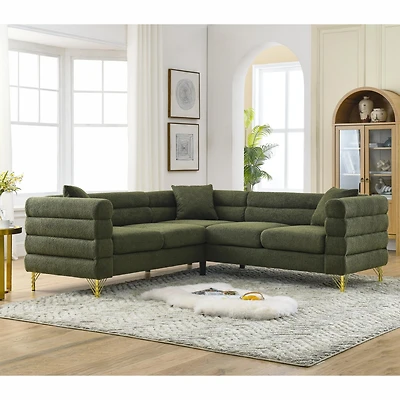 Streamdale 81.5" Oversized L-Shaped Sectional Sofa Cover - 5-Seater