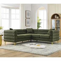 Streamdale 81.5" Oversized L-Shaped Sectional Sofa Cover - 5-Seater