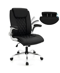Pu Leather Office Chair Height Adjustable Executive Chair with Adjustable Headrest