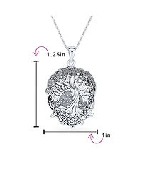 Bling Jewelry Large Rising Sun Celtic Knot Hope Tree Of Life Pendant Necklace Tree Roots Of Family Life Sterling Silver