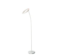 Streamdale 73" Tall Halo Led Torchiere Floor Lamp in Matte White