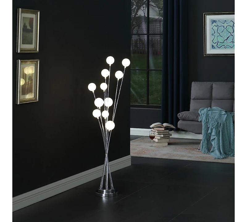Streamdale 46" Modern Chrysanthe Aluminum Floor Lamp