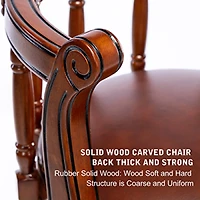 Streamdale Furniture 29.5" Brown Wooden Swivel Barstool