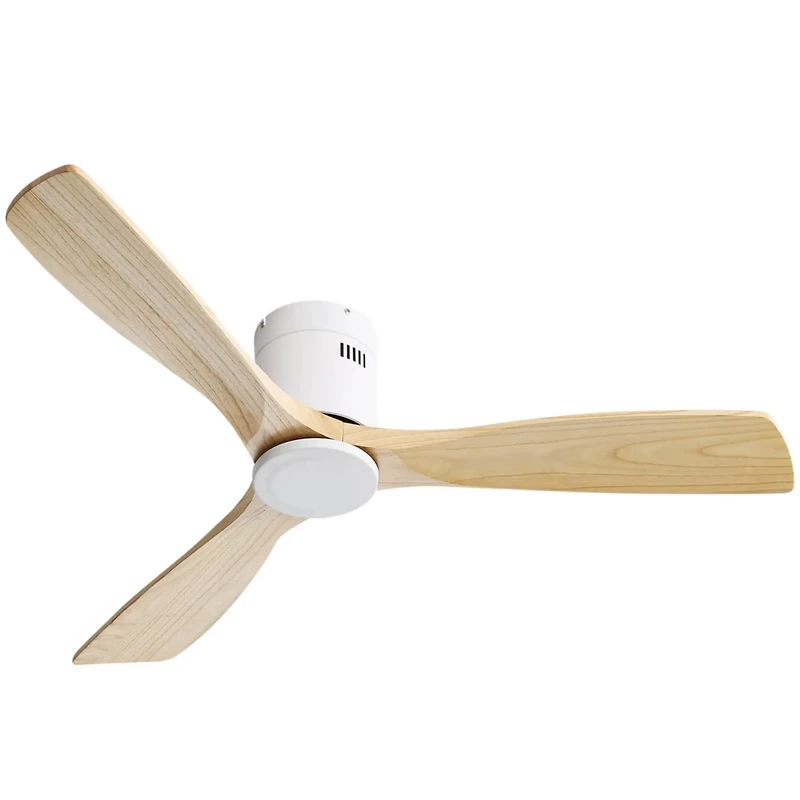 Streamdale Furniture 52" Natural Wood Ceiling Fan with Remote Control