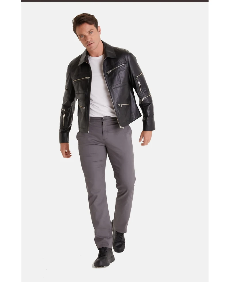 Furniq Uk Men's Leather Jacket