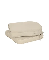 Aoodor Outdoor Chair Cushion W18''xD19'' Soft and Fade-resistant Polyester, Invisible Zipper for Easy Cleaning