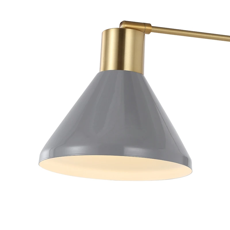 Jonathan Y Max Swing Arm Modern Midcentury Iron Usb Charging Port Led Sconce