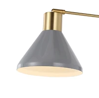 Jonathan Y Max Swing Arm Modern Midcentury Iron Usb Charging Port Led Sconce