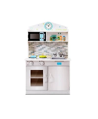Sugift Kid's Wooden Pretend Cooking Play Kitchen Set