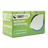 Arkwright Home Smart Pads - Reusable Microfiber Mop Pad Refills (Box of 30), Color Options, 18"