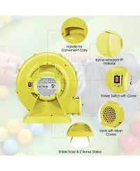 Slickblue 350 Watt 0.5 Hp Air Blower Pump Fan for Inflatable Bounce House and Bouncy Castle