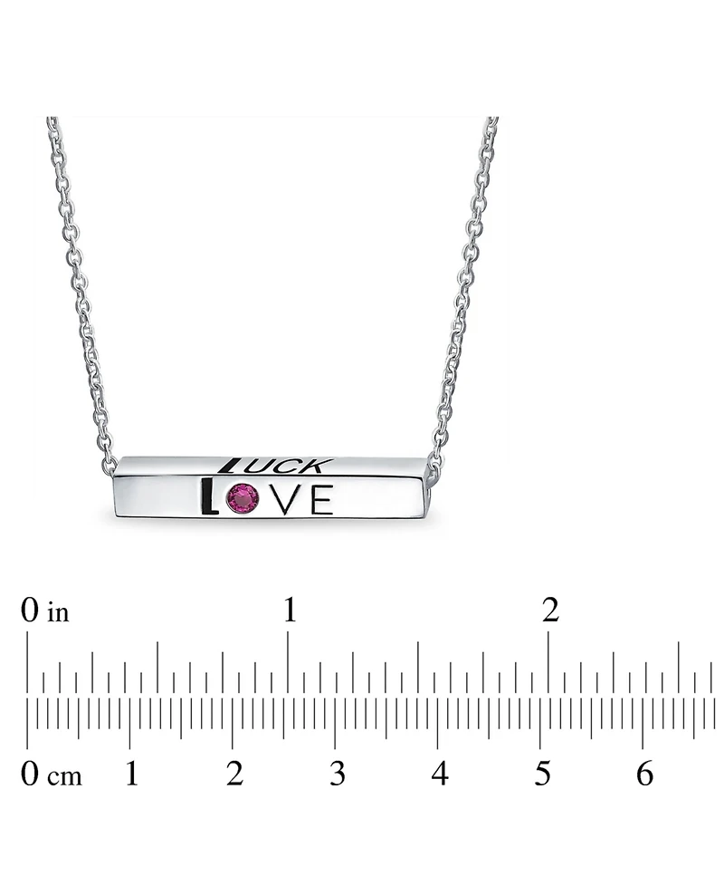Bling Jewelry Ayllu Amulet Talisman Inspirational Bff Message Saying Intertwine Symbol Love Luck Unity Words Geometric Sideways Horizontal Name Bar Ne