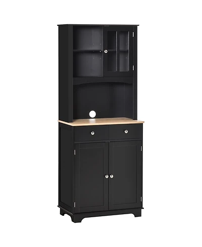 Homcom Kitchen Buffet and Hutch Pantry Wood Cabinet for Dining Room,