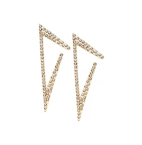 Sohi Women's Geometric Bling Drop Earrings