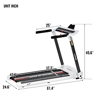 Streamdale Portable Electric Treadmill 3.5HP 14Km/H Foldable Gym-Home Fitness