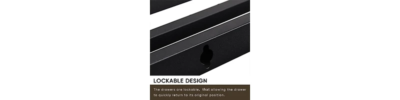 Streamdale Full Size Storage Bed with Led Lights & Charging Station