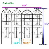 Streamdale Furniture Metal Garden Trellis 71" x 19.7" for Climbing Plants