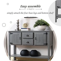 Streamdale 48" Solid Wood Console Table with 3 Drawers