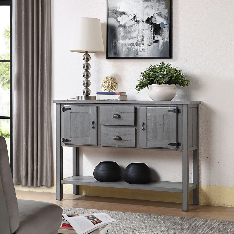 Streamdale 48" Solid Wood Console Table with 3 Drawers