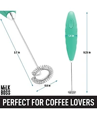 Milk Boss Frother for Coffee With Batteries Included