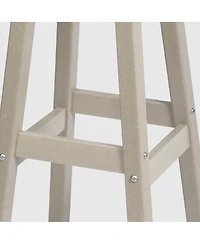 WestinTrends 24" Hdpe Outdoor Patio Counter High Backless Square Set of