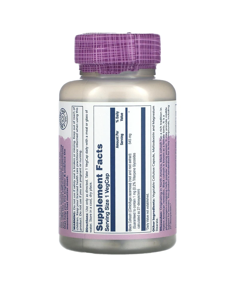 Solaray Vital Extracts Black Cohosh 545 mg