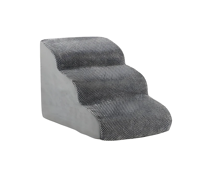 Slickblue 3-Tier Non-Slip Dog Steps with High-Density Sponge and Silicone Paw Prints