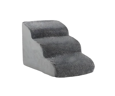Slickblue 3-Tier Non-Slip Dog Steps with High-Density Sponge and Silicone Paw Prints