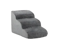 Slickblue 3-Tier Non-Slip Dog Steps with High-Density Sponge and Silicone Paw Prints