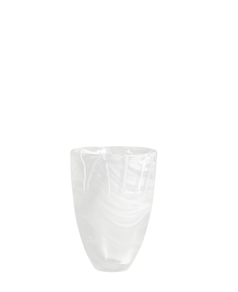 Kosta Boda 5.9" Contrast White Vase