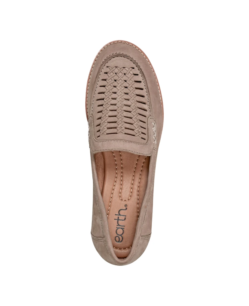 Earth Women's Elona Woven Slip-on Loafers