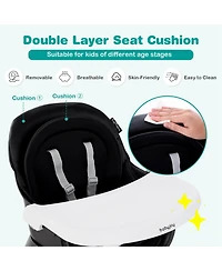Costway Toddler 8-in-1 High Chair Convertible Dining Booster Seat w/ Removable Tray