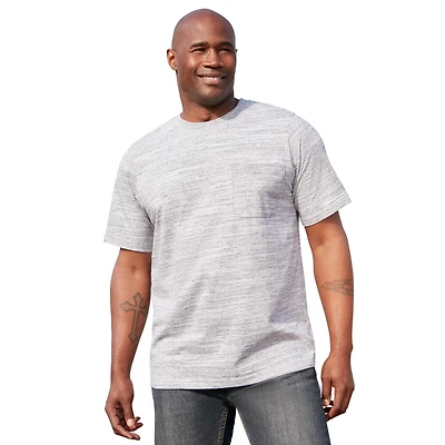 Boulder Creek Men's King Size Big & Tall Heavyweight Pocket Crewneck T-Shirt