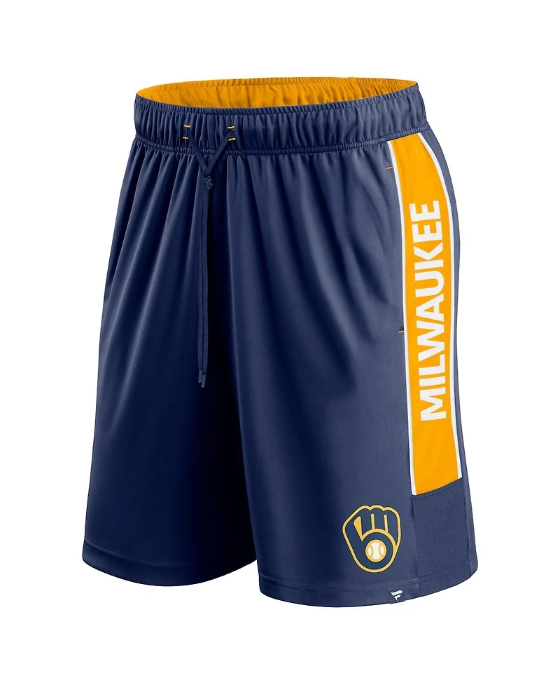 Fanatics Men's Milwaukee Brewers Win the Match Defender Shorts