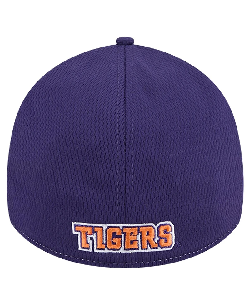 New Era Men's Heather Gray/Purple Clemson Tigers Two-Tone 39THIRTY Flex Hat