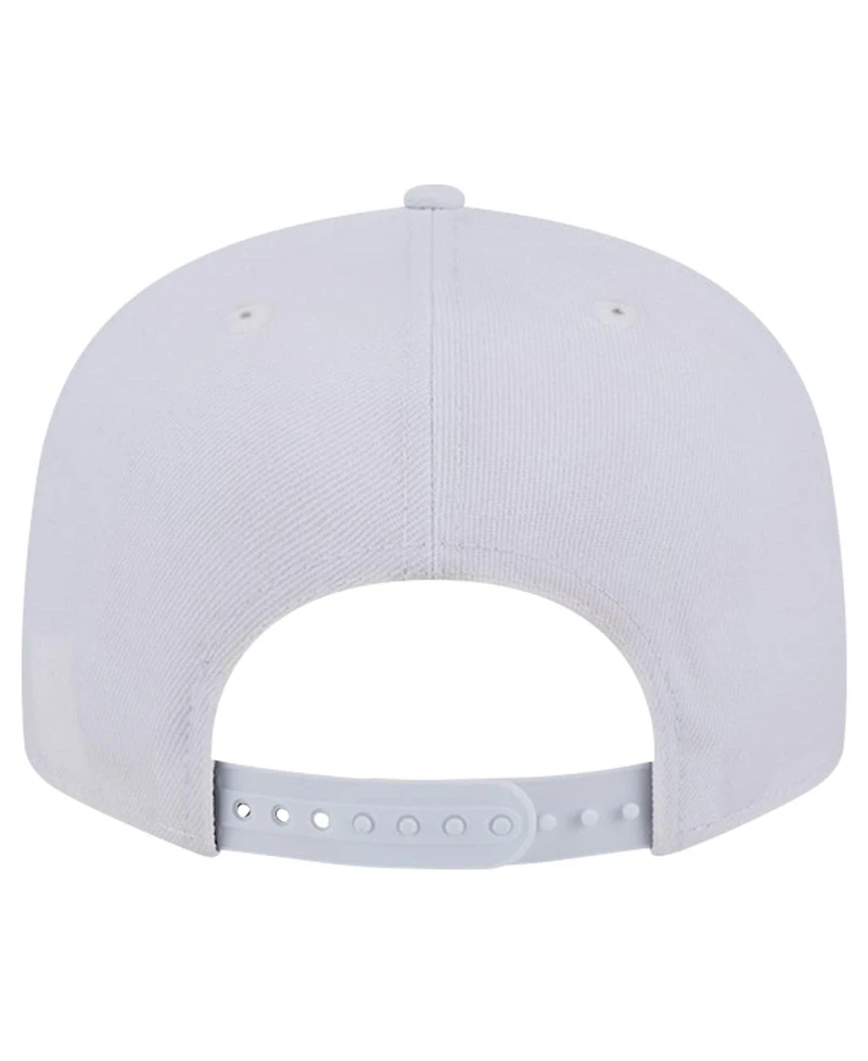 New Era Men's Seattle Seahawks Main White on White 9FIFTY Snapback Hat