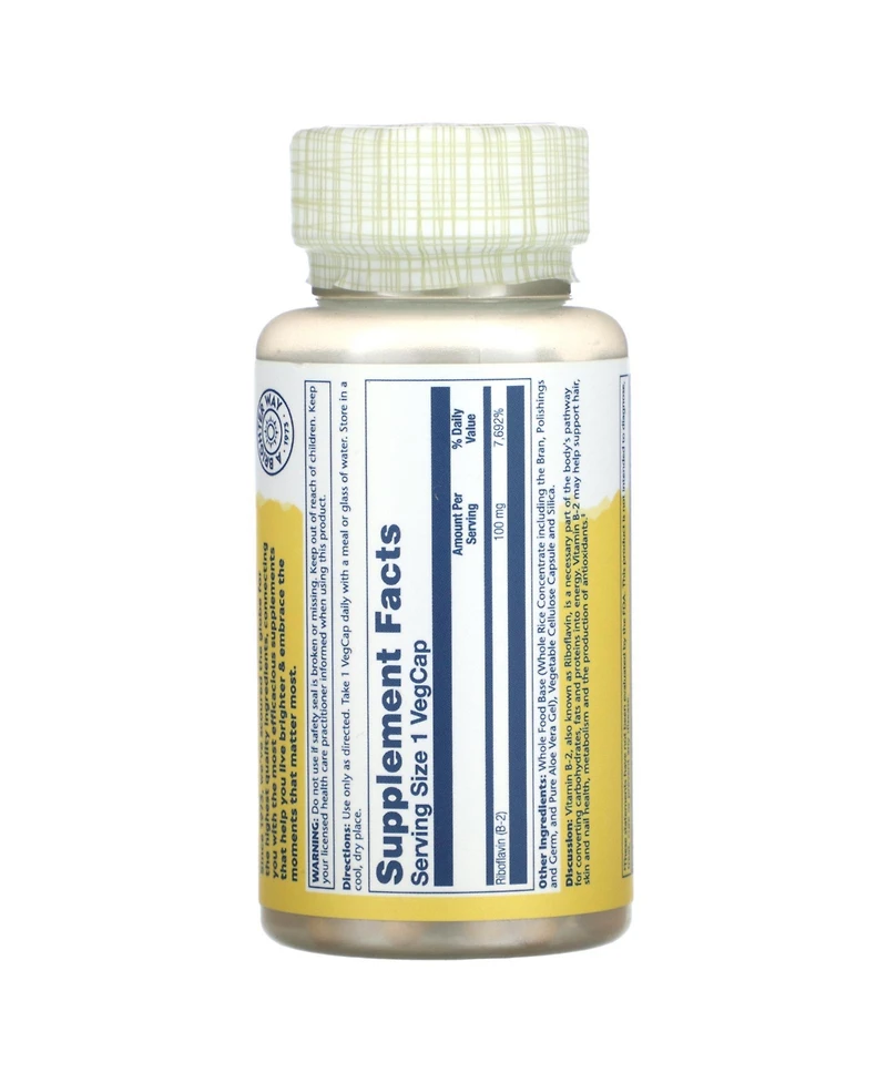 Solaray Vitamin B-2 100 mg