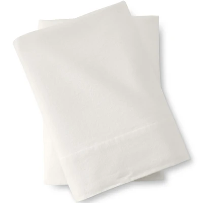 Lands' End Comfy Super Soft Cotton Flannel Pillowcases - 5oz