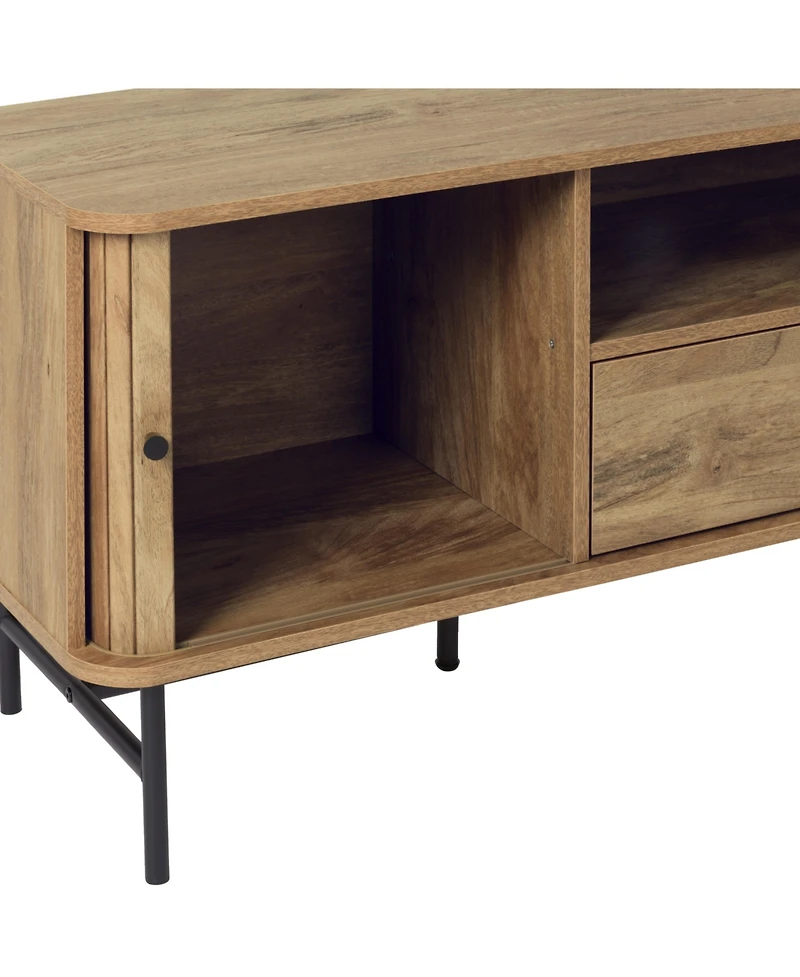 Amber & Emily Tv Stand with Sliding Doors for TVs up to 75"