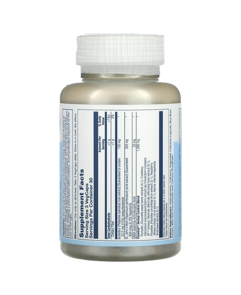 Solaray Bladder Formula Continence Max with Flowtrol - 90 VegCaps
