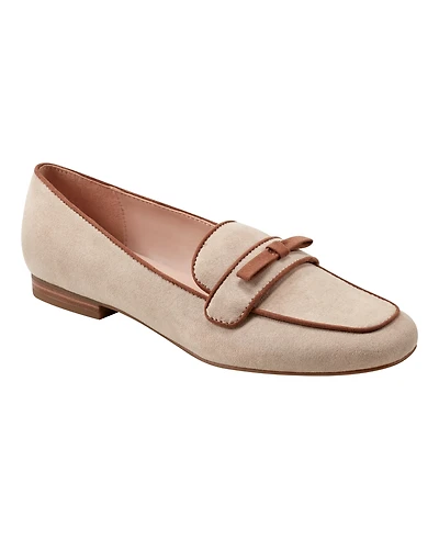 Bandolino Women's Meonna Square Toe Bow Detail Loafers