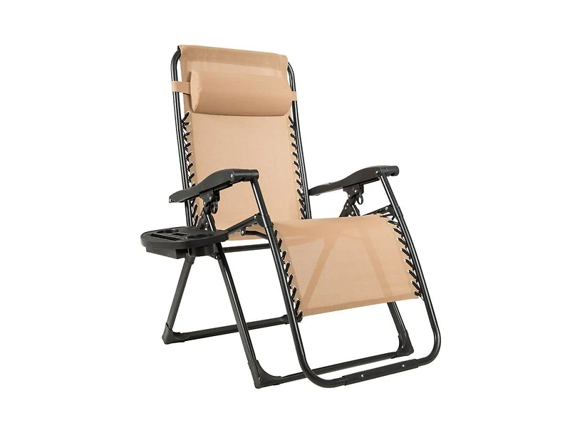 Slickblue Oversize Lounge Chair with Cup Holder of Heavy Duty for Outdoor